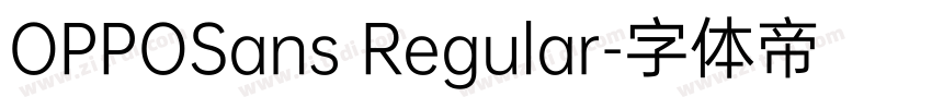 OPPOSans Regular字体转换